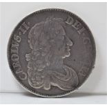 Great Britain 1676 Octavo Charles II Crown, S3358, good fine-NVF but last '6' in date, weakly