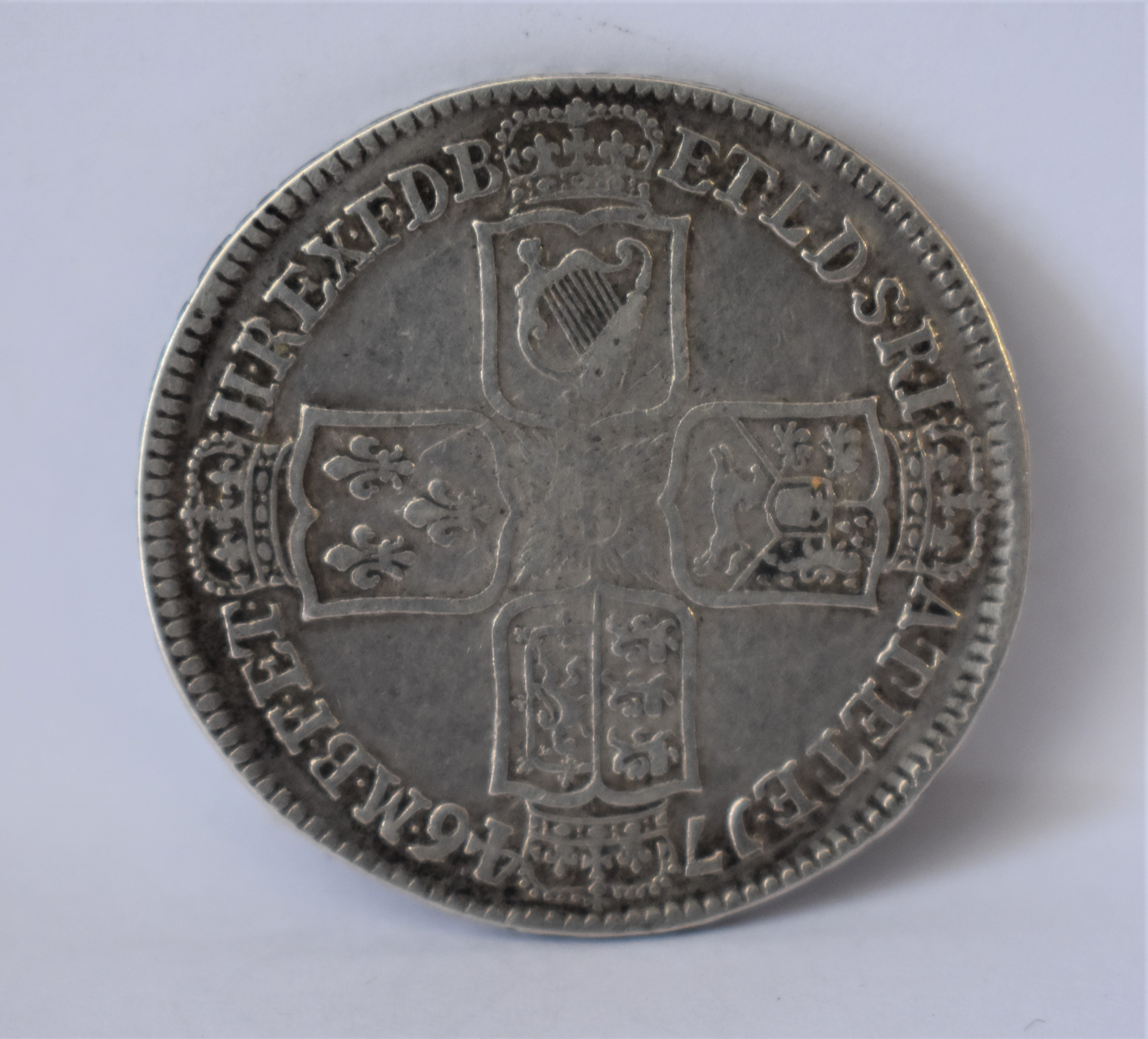 1746 'LIMA' George III Halfcrown, NONO, Old bust, S 3695A, NVF - Image 2 of 2