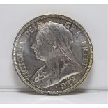 1893 Victoria 'Old Veiled Head' Halfcrown, Uncirculated S 3938