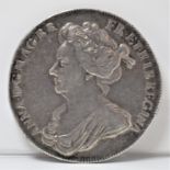 Great Britain 1792 Coronation Queen Anne - Official silver medal by John Croke. 35.56mm, almost