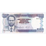 Burundi - 1955 500 Fracs, Ref: P38a, Grade Aunc