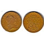 1764 George III Gold Half Guinea, near fine