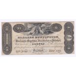 USA - 1821 Eleanor Huntington, Ten Dollar Note, Very Fine
