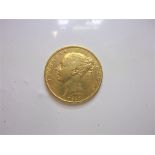 1862 Gold Victoria Sovereign F to VF
