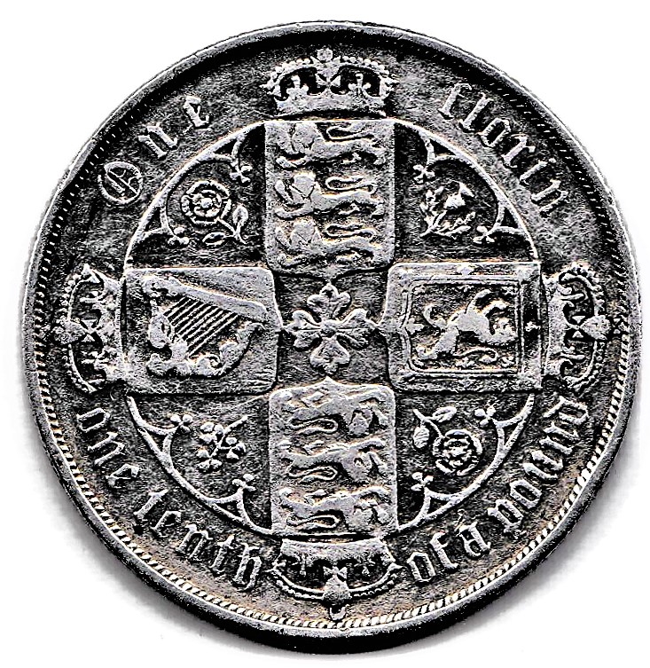 1883 Victoria 'Gothic' Florin, Fine - Image 2 of 2