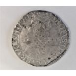 1660-1662 Charles II Hammered Halfcrown, third issue, XXX by bust, inner circles, mm Crown. S