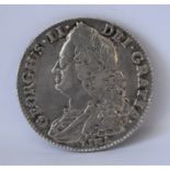 1745 'LIMA' George II Halfcrown, NONO, Old bust, GVF, S 3695