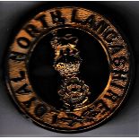 Royal North Lancaster Regiment 1902-1914 (Gilding-metal construction) K&K: 403. Four lugs. With KC