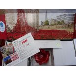 Royal British Legion Centenary Ceramic Poppy by Paul Cummins from the Tower of London display, comes