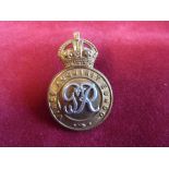 Royal Military College Officer-Cadets' Geo VI Cap Badge (Bi-metal), two lugs. K&K: 2168