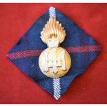 Highland Light Infantry EIIR Glengarry Cap Badge (Staybright), lugs with screws holding the 'HLI'