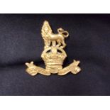 Royal Marine WWI/II NCO Band Music Pooch-Per mare Per Terram, a large badge (brass. Lugs)