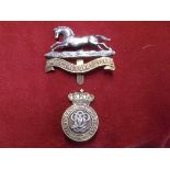 3rd Kings Own Hussars and 7th Queens Own Hussars cap badges (2)