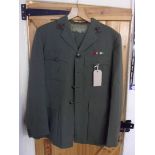 Royal Marine No.2 EIIR Officers Uniform including: Jacket and Trousers, bronzed buttons and collar