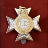 The Light Dragoons EIIR Cap Badge (Anodised), slider.