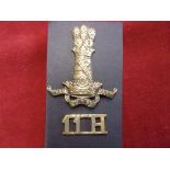 11th Hussars-cap badges and shoulder title (W121)