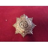 Royal Army Service Corps WWI Other Ranks Forage Cap Badge (Gilding-metal), two lugs K&K: 988-Royal