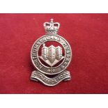 The Northumberland (Yeomanry) EIIR Hussars Cap Badge (White-metal), two lugs. K&K: 2294-7th The