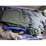 WRAC - collection of various trousers and shirts in a old army suit case good condition