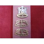 Devon + Dorset Cap |Badges and pair shoulder titles (W1448)