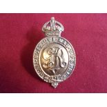 The Household Battalion WWI Cap Badge (Gilding-metal), two lugs. K&K: 733