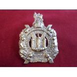 The King's Own Scottish Borderers WWI Other Ranks Glengarry Badge (Cast-brass), two lugs. K&K: 629-