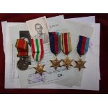 South African Air Force WWII Father and Son group to K.D Crowe Incl: The Italy Star, The 1939-1945