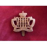 Royal Gloucestershire Hussars Victorian Cap Badge (Gilding Metal, slider)