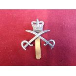 Army Physical Training Staff Forage EIIR Cap Badge (White-metal), slider. K&K: 2155