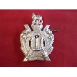 The King's Own Scottish Borderers Glengarry Badge (White-metal), two lugs, larger size. K&K: 628