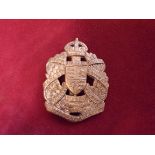 Royal Army Chaplains Department Cap Badge (White-metal), two lugs. Christian Chaplains pattern