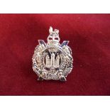 King's Own Scottish Borderers EIIR Sporran Badge (Anodised), two lugs.