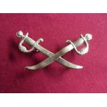 Army Physical Training Staff WWI Sleeve badge (Gilding-metal), four lugs. Similar to K&K: 1060 but