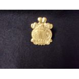 Princess of Wales' Own Regiment (PWOR) Canadian Cap Badge (Gilding-metal), two lugs.