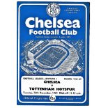 Chelsea v Tottenham Hotspur 1961 December 23rd League vertical crease