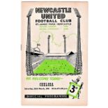 Newcastle United v Chelsea 1961 March 25th League light vertical crease