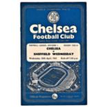 Chelsea v Sheffield Wednesday 1961 April 26th League
