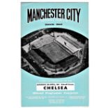 Manchester City v Chelsea 1961 April 8th League light vertical creases