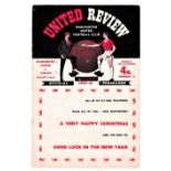 Manchester United v Chelsea 1960 December 26th League score in pen front cover