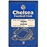 Chelsea v Everton 1960 October 1st League