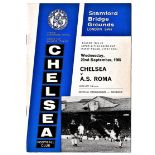 Chelsea v AS Roma 1965 September 22nd Friendly