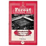 Nottingham Forest v Chelsea 1959 October 31st League horizontal & vertical creases