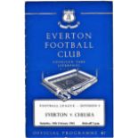 Everton v Chelsea 1961 February 18th League horizontal crease