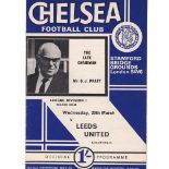 Chelsea v Leeds United 1968 March 20th League