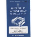 Sheffield Wednesday v Chelsea 1968 March 9th FA Cup fifth Round 2 tickets included