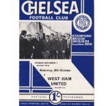 Chelsea v West Ham United 1967 October 28th League
