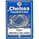 Chelsea v Brighton & Hove Albion 1962 January 17th Football Combination score & team change in