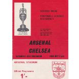 Arsenal v Chelsea 1967 December 30th League