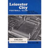 Leicester City v Chelsea 1967 October 25th League vertical crease