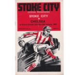 Stoke City v Chelsea 1968 January 20th League